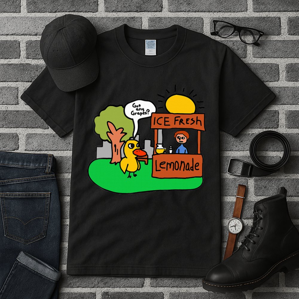 Ice Fresh Lemonade Got Any Grapes Duck Funny Gift  Tall T-Shirt