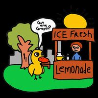 Ice Fresh Lemonade Got Any Grapes Duck Funny Gift  Backpack