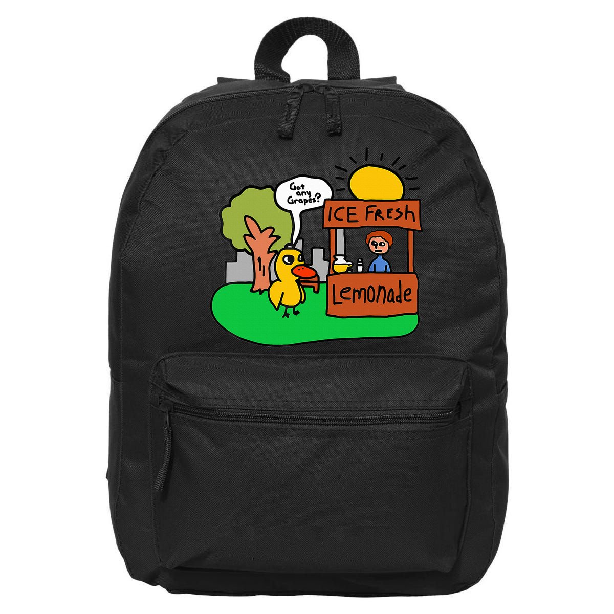 Ice Fresh Lemonade Got Any Grapes Duck Funny Gift  16 in Basic Backpack
