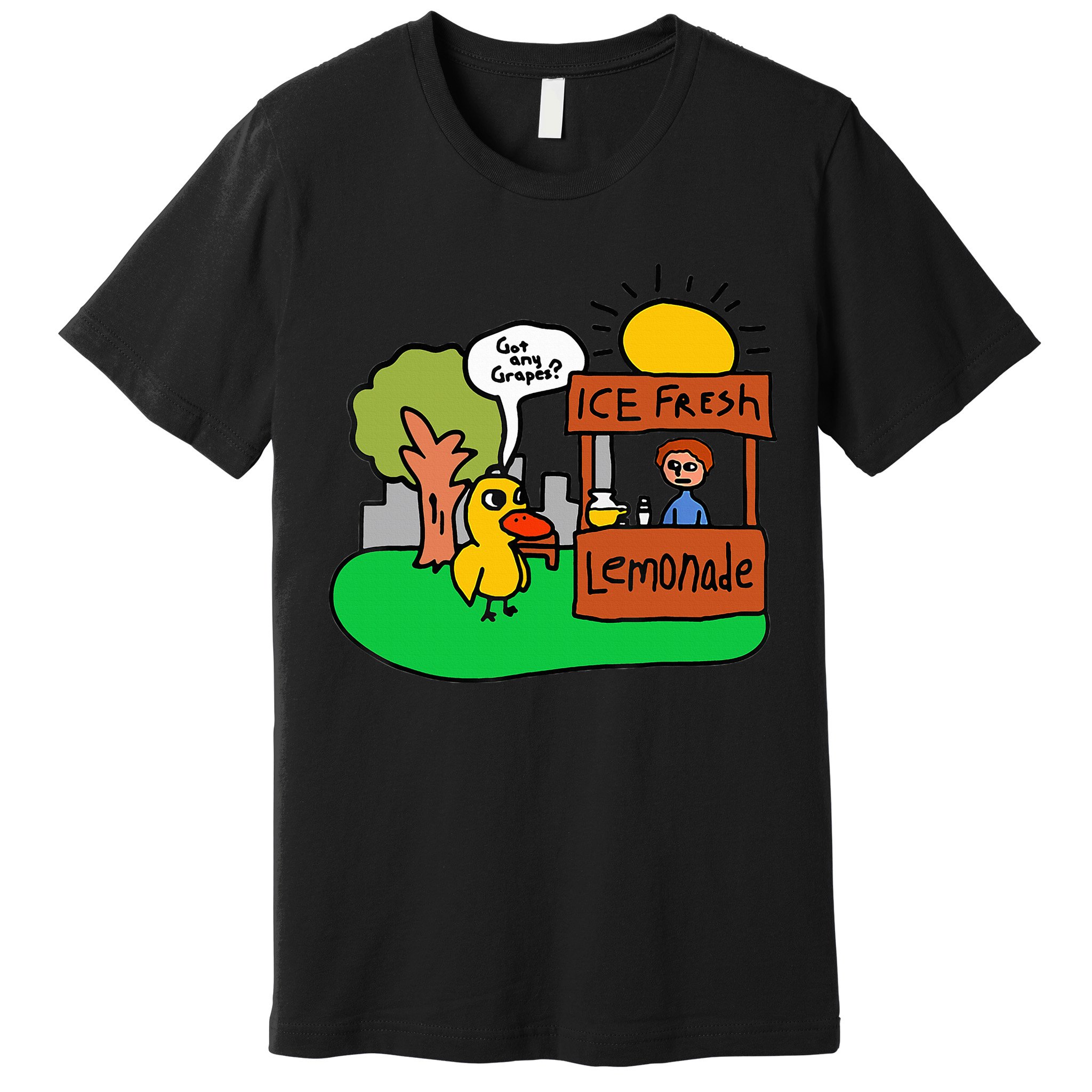 Ice Fresh Lemonade Got Any Grapes Duck Funny Gift  Premium T-Shirt