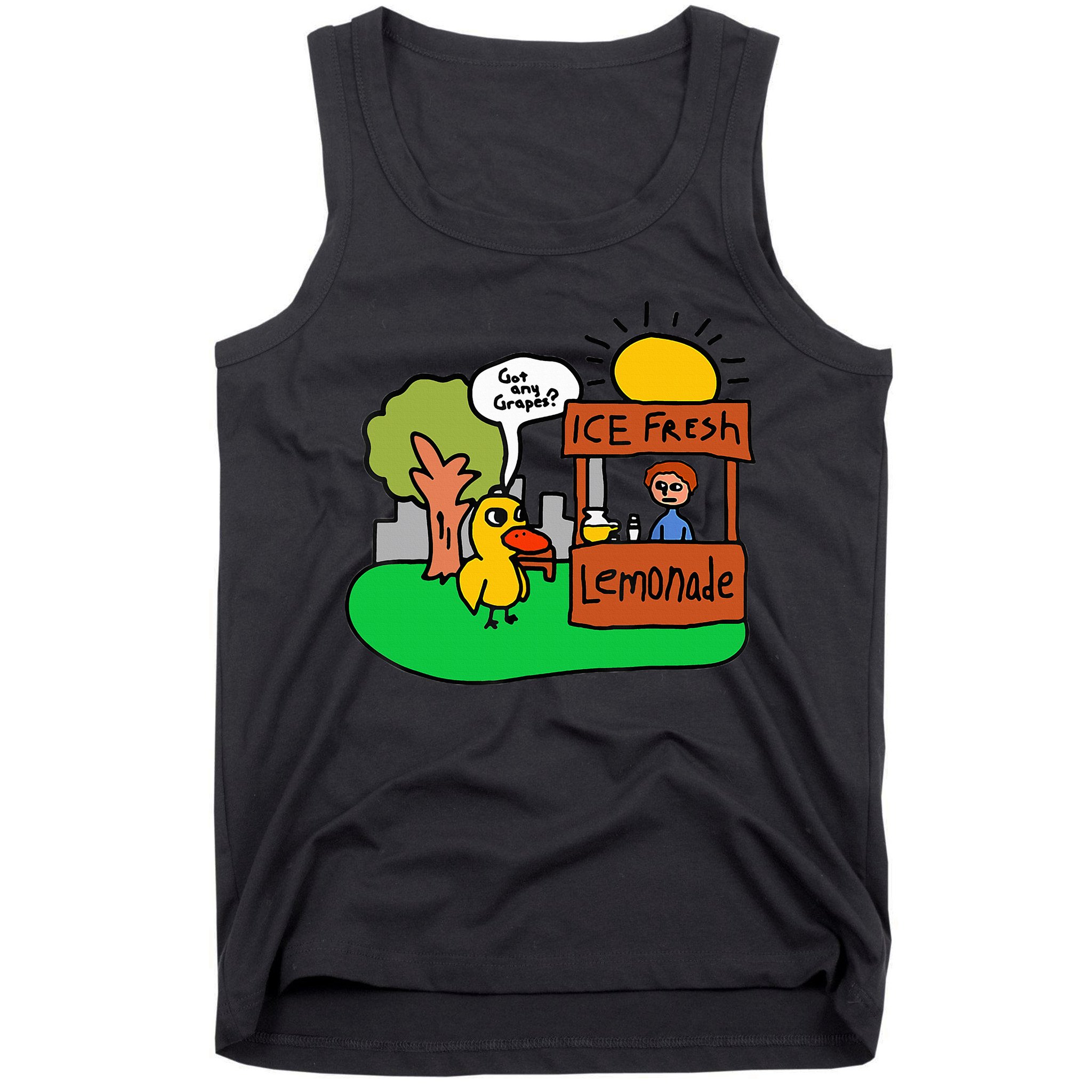 Ice Fresh Lemonade Got Any Grapes Duck Funny Gift  Tank Top