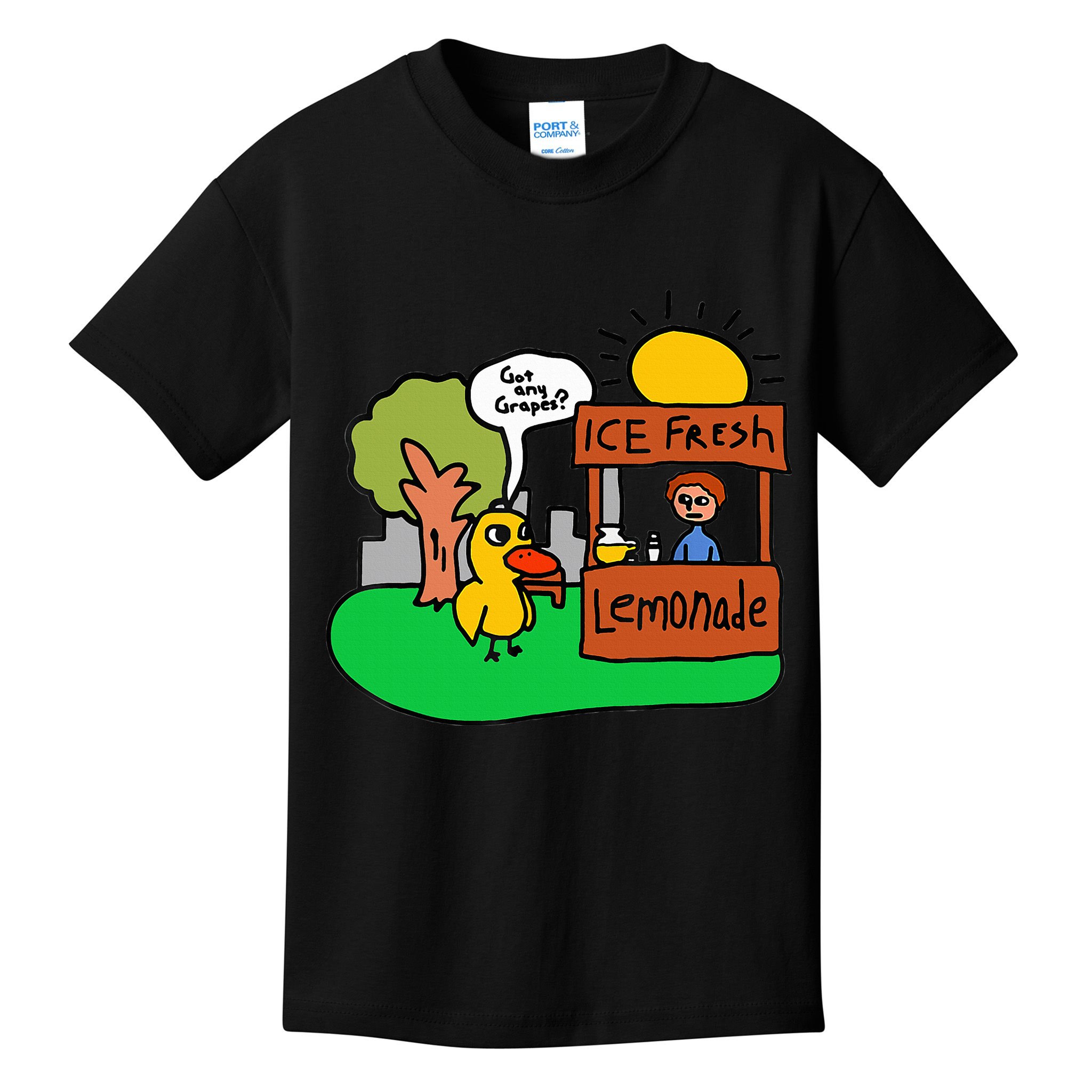 Ice Fresh Lemonade Got Any Grapes Duck Funny Gift  Kids T-Shirt