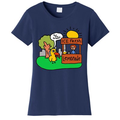 Ice Fresh Lemonade Got Any Grapes Duck Funny Gift  Women's T-Shirt