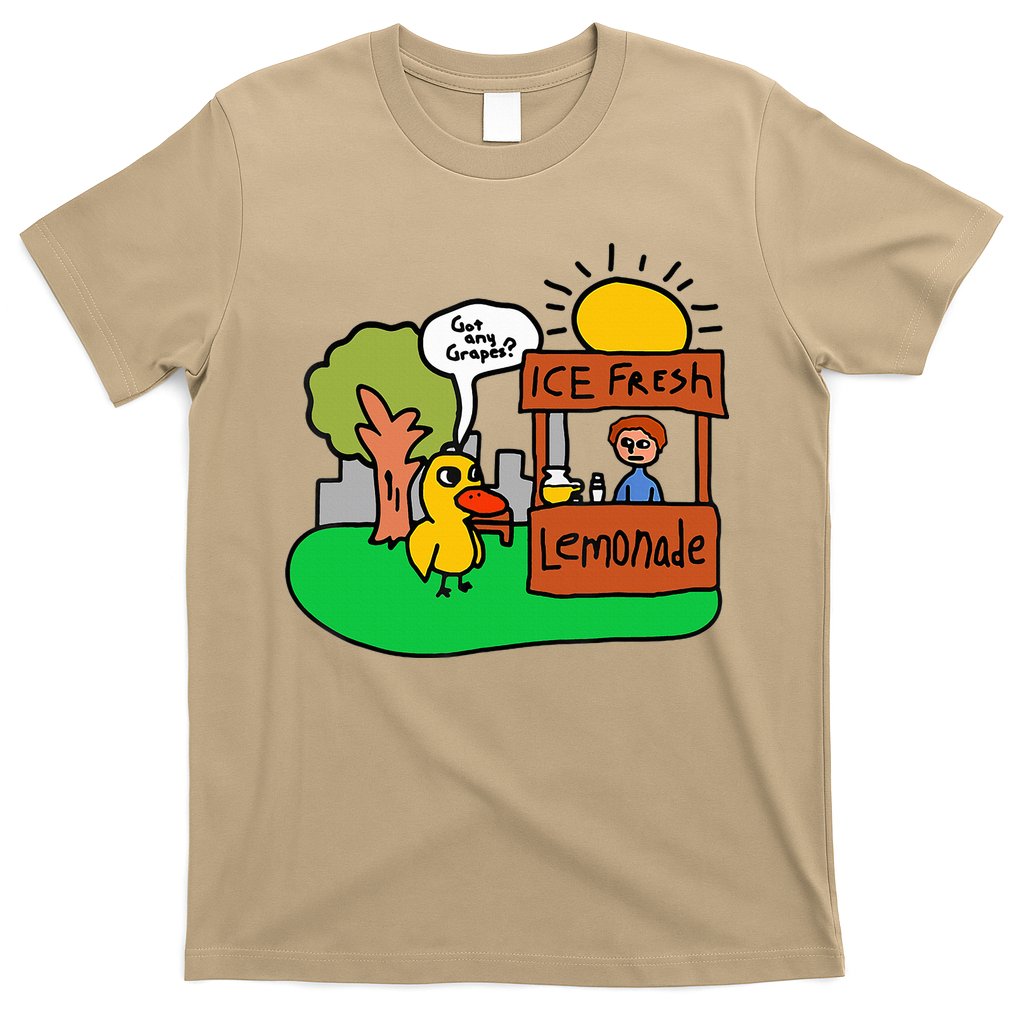 Ice Fresh Lemonade Got Any Grapes Duck Funny Gift  T-Shirt