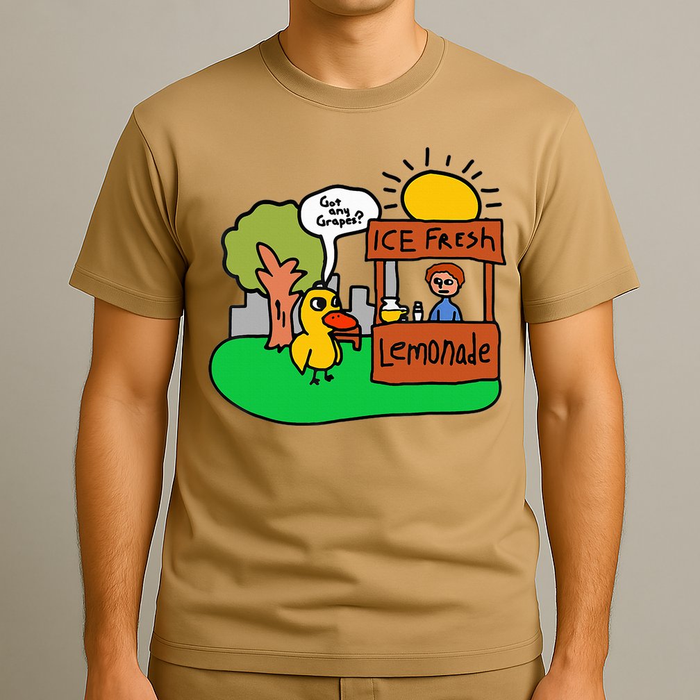Ice Fresh Lemonade Got Any Grapes Duck Funny Gift  T-Shirt
