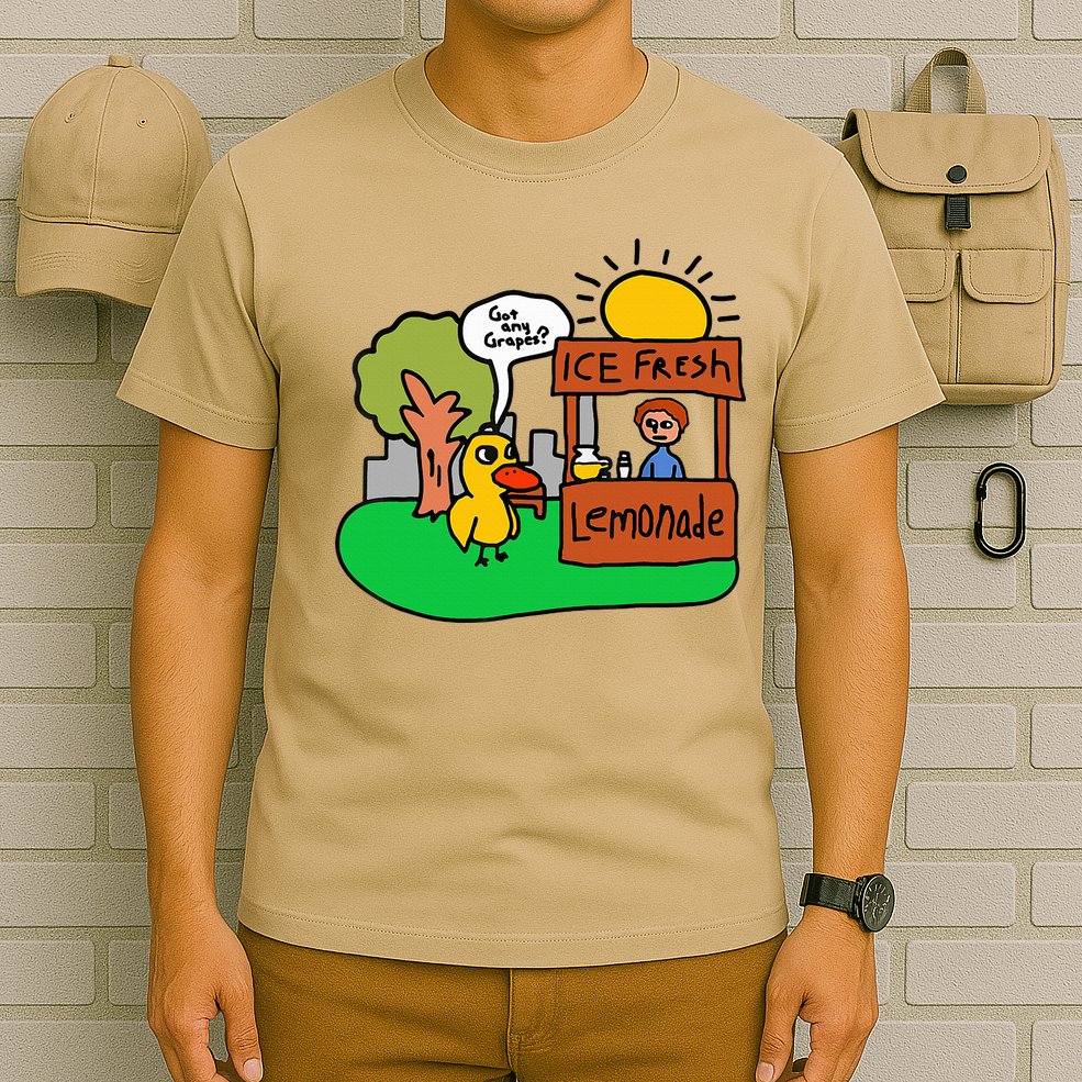 Ice Fresh Lemonade Got Any Grapes Duck Funny Gift  T-Shirt