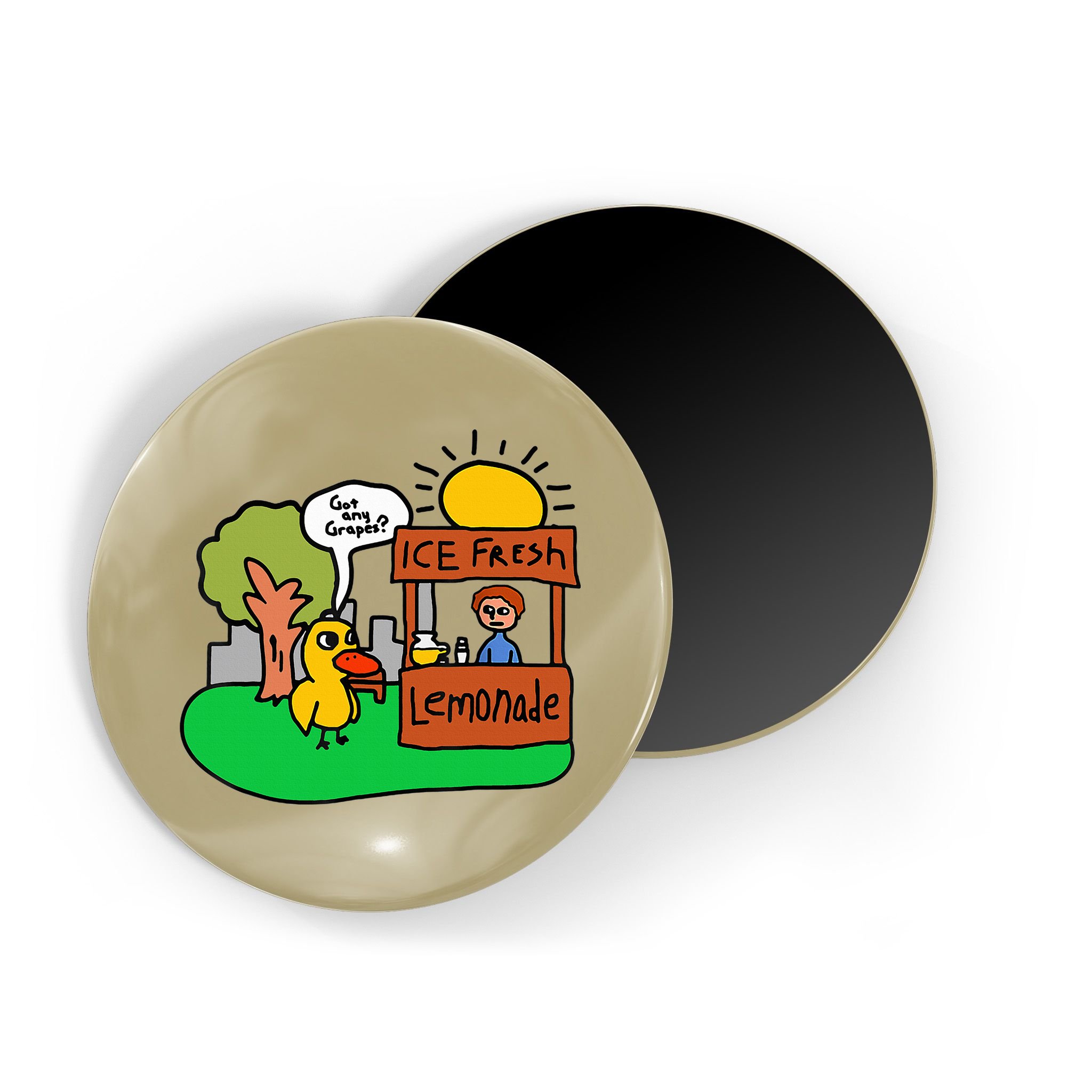 Ice Fresh Lemonade Got Any Grapes Duck Funny Gift  Magnet