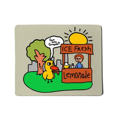 Ice Fresh Lemonade Got Any Grapes Duck Funny Gift  Mousepad