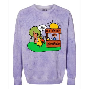 Ice Fresh Lemonade Got Any Grapes Duck Funny Gift Colorblast Crewneck Sweatshirt