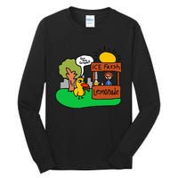 Ice Fresh Lemonade Got Any Grapes Duck Funny Gift Tall Long Sleeve T-Shirt