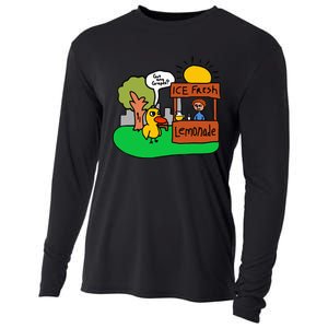 Ice Fresh Lemonade Got Any Grapes Duck Funny Gift Cooling Performance Long Sleeve Crew