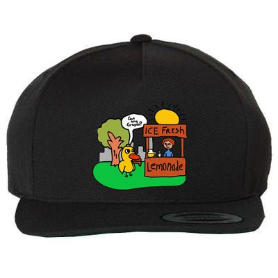 Ice Fresh Lemonade Got Any Grapes Duck Funny Gift Wool Snapback Cap