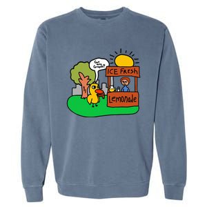 Ice Fresh Lemonade Got Any Grapes Duck Funny Gift Garment-Dyed Sweatshirt