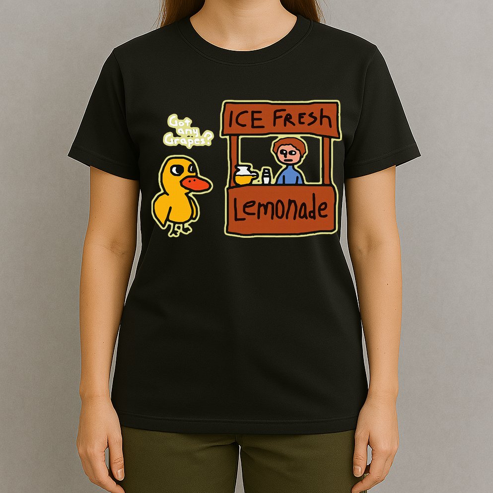 Ice Fresh Lemonade Duck Funny Got Any Grapes Love Gift T-Shirt