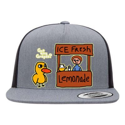 Ice Fresh Lemonade Duck Funny Got Any Grapes Love Gift Flat Bill Trucker Hat