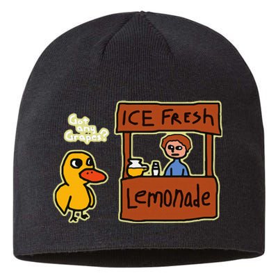 Ice Fresh Lemonade Duck Funny Got Any Grapes Love Gift Sustainable Beanie