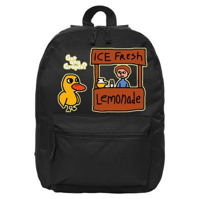 Ice Fresh Lemonade Duck Funny Got Any Grapes Love Gift 16 in Basic Backpack
