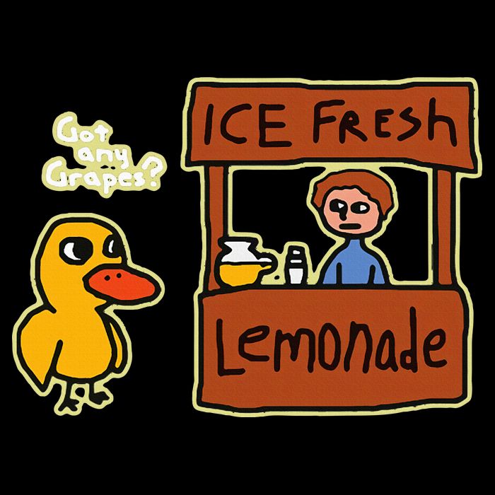 Ice Fresh Lemonade Duck Funny Got Any Grapes Love Gift Premium T-Shirt