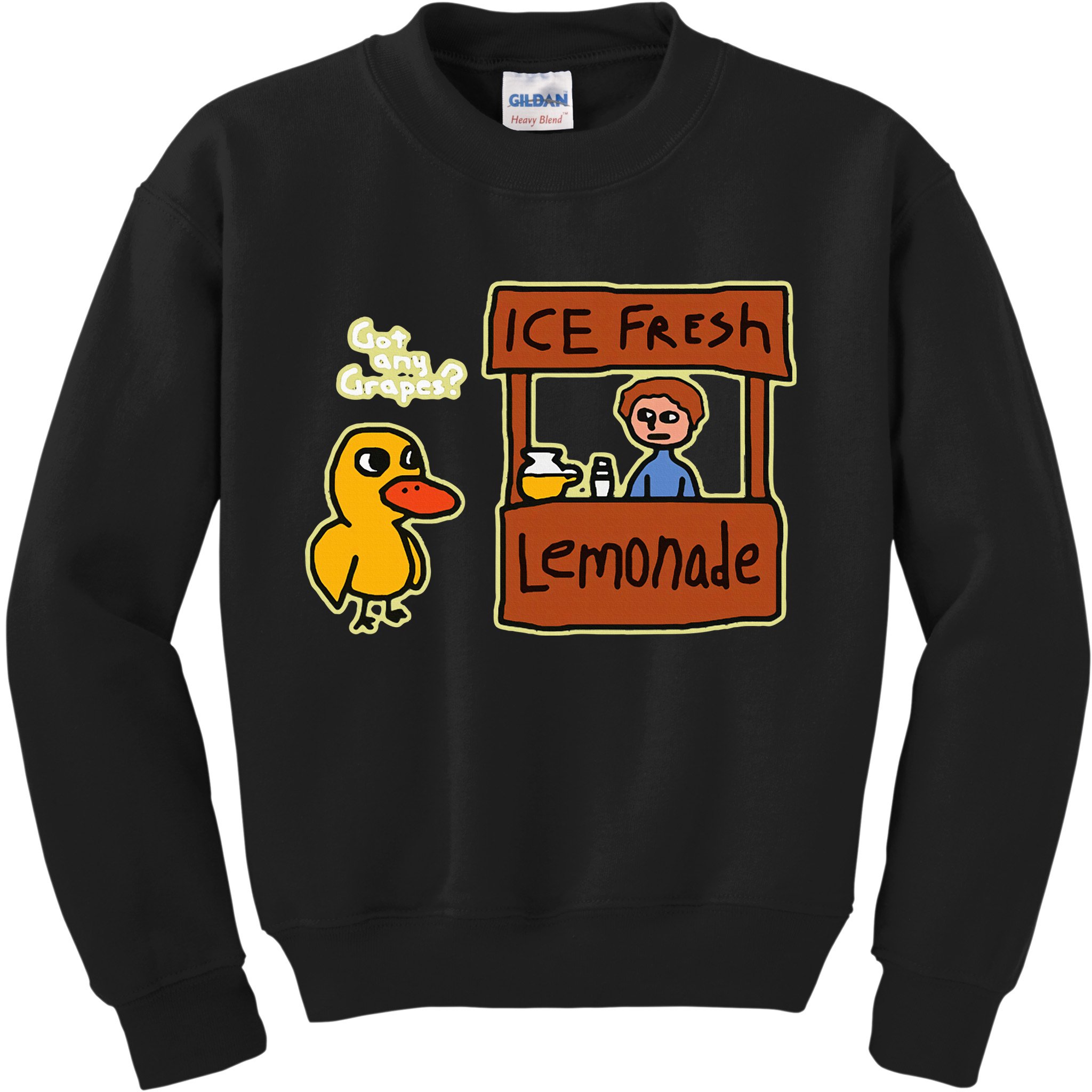 Ice Fresh Lemonade Duck Funny Got Any Grapes Love Gift Kids Sweatshirt