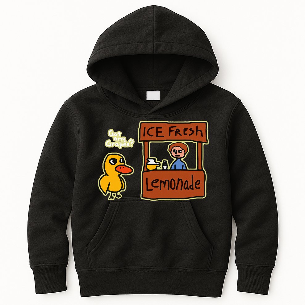 Ice Fresh Lemonade Duck Funny Got Any Grapes Love Gift Kids Hoodie
