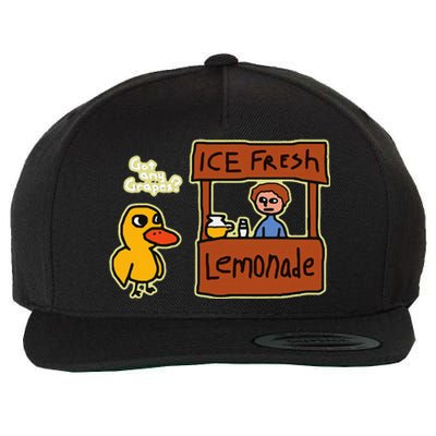 Ice Fresh Lemonade Duck Funny Got Any Grapes Love Gift Wool Snapback Cap