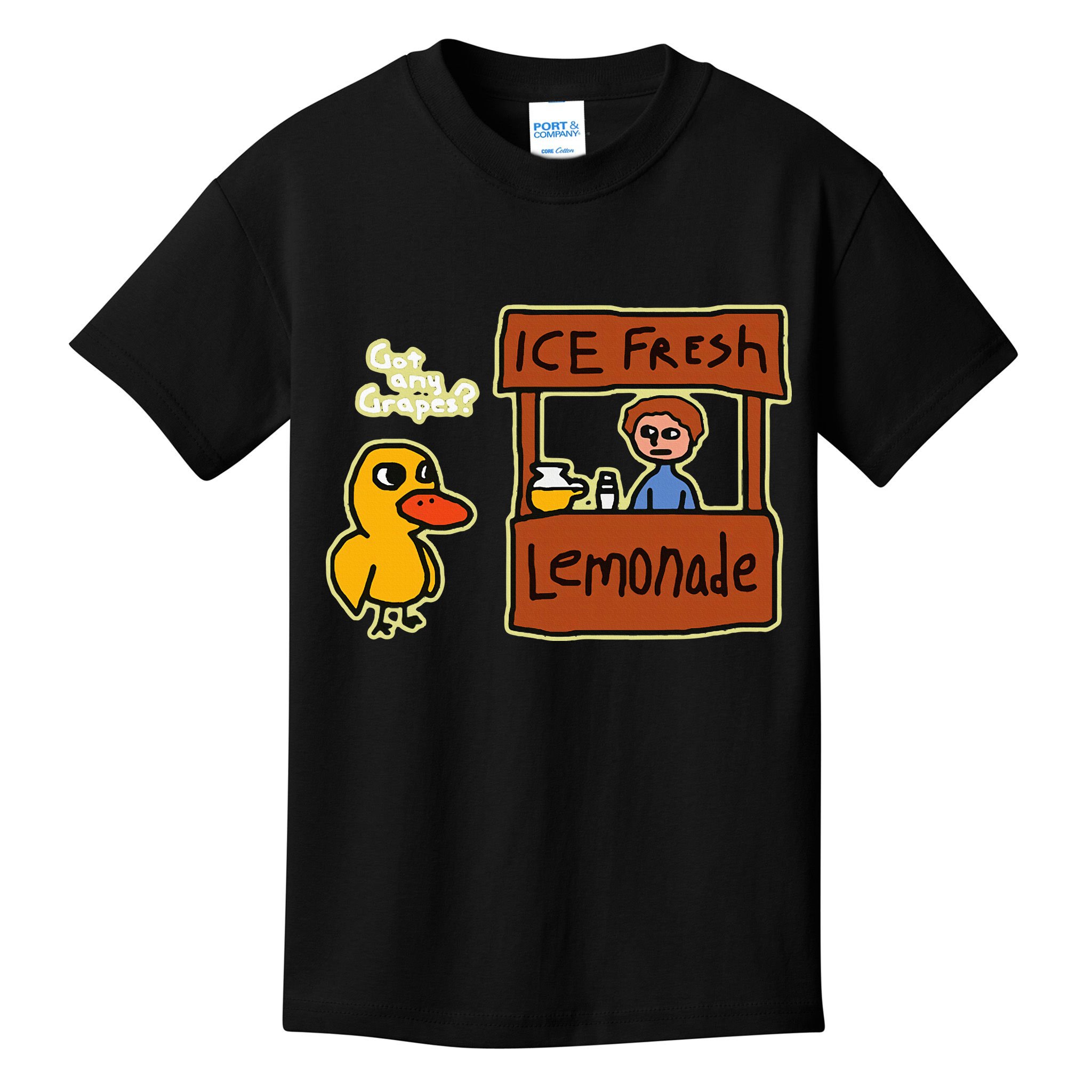 Ice Fresh Lemonade Duck Funny Got Any Grapes Love Gift Kids T-Shirt