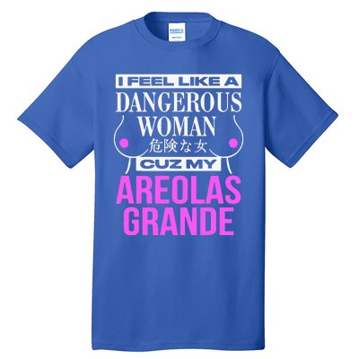 I Feel Like A Dangerous Woman Cuz My Areolas Grande Tall T-Shirt