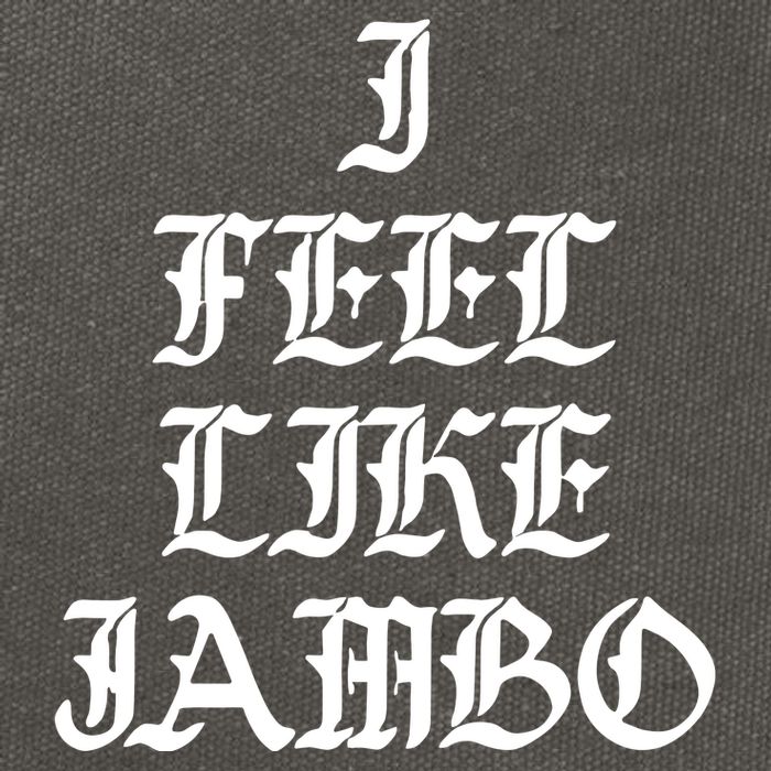 I Feel Like Jambo Cotton Canvas Backpack