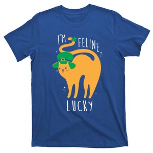 I'm Feline Lucky Funny St Patricks Day Cat Lover Cool Gift T-Shirt