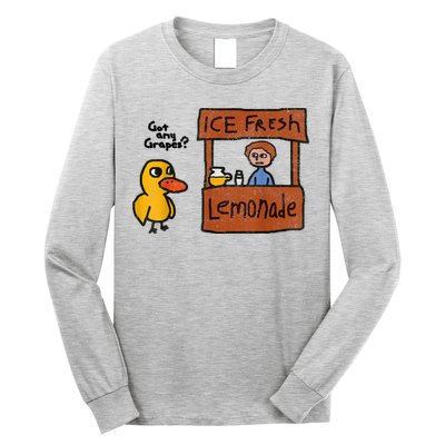 Ice Fresh Lemonade Got Any Grapes Duck Funny Gift Long Sleeve Shirt