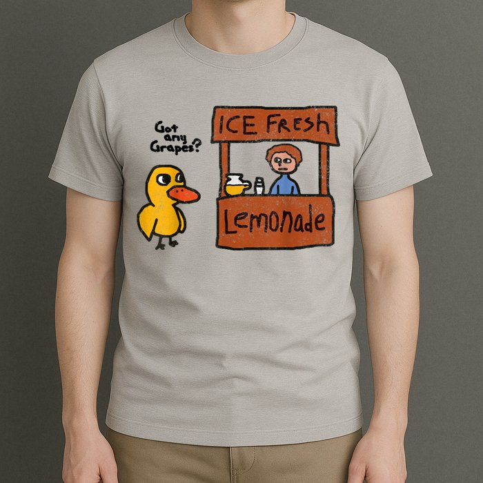 Ice Fresh Lemonade Got Any Grapes Duck Funny Gift T-Shirt