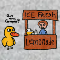 Ice Fresh Lemonade Got Any Grapes Duck Funny Gift T-Shirt