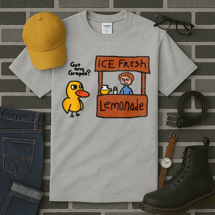 Ice Fresh Lemonade Got Any Grapes Duck Funny Gift Tall T-Shirt