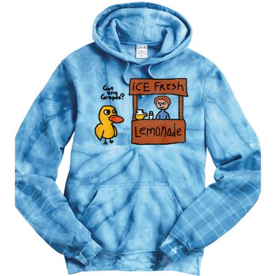 Ice Fresh Lemonade Got Any Grapes Duck Funny Gift Tie Dye Hoodie