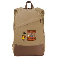 Ice Fresh Lemonade Got Any Grapes Duck Funny Gift Cotton Canvas Backpack