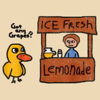 Ice Fresh Lemonade Got Any Grapes Duck Funny Gift Bag