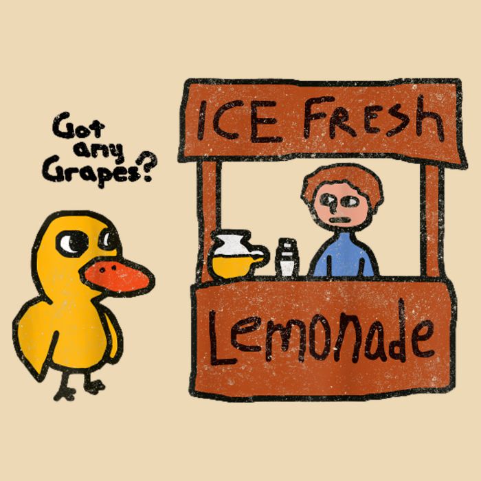 Ice Fresh Lemonade Got Any Grapes Duck Funny Gift Bag