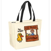 Ice Fresh Lemonade Got Any Grapes Duck Funny Gift Zip Tote Bag