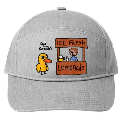Ice Fresh Lemonade Got Any Grapes Duck Funny Gift 7-Panel Snapback Hat