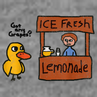 Ice Fresh Lemonade Got Any Grapes Duck Funny Gift Tall Sweatshirt