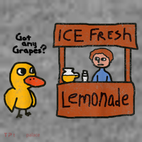 Ice Fresh Lemonade Got Any Grapes Duck Funny Gift Toddler Sweatshirt