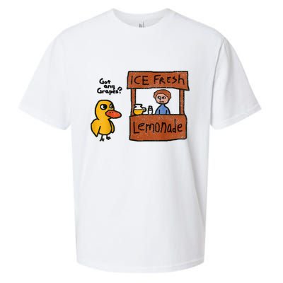 Ice Fresh Lemonade Got Any Grapes Duck Funny Gift Sueded Cloud Jersey T-Shirt