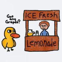 Ice Fresh Lemonade Got Any Grapes Duck Funny Gift Sueded Cloud Jersey T-Shirt