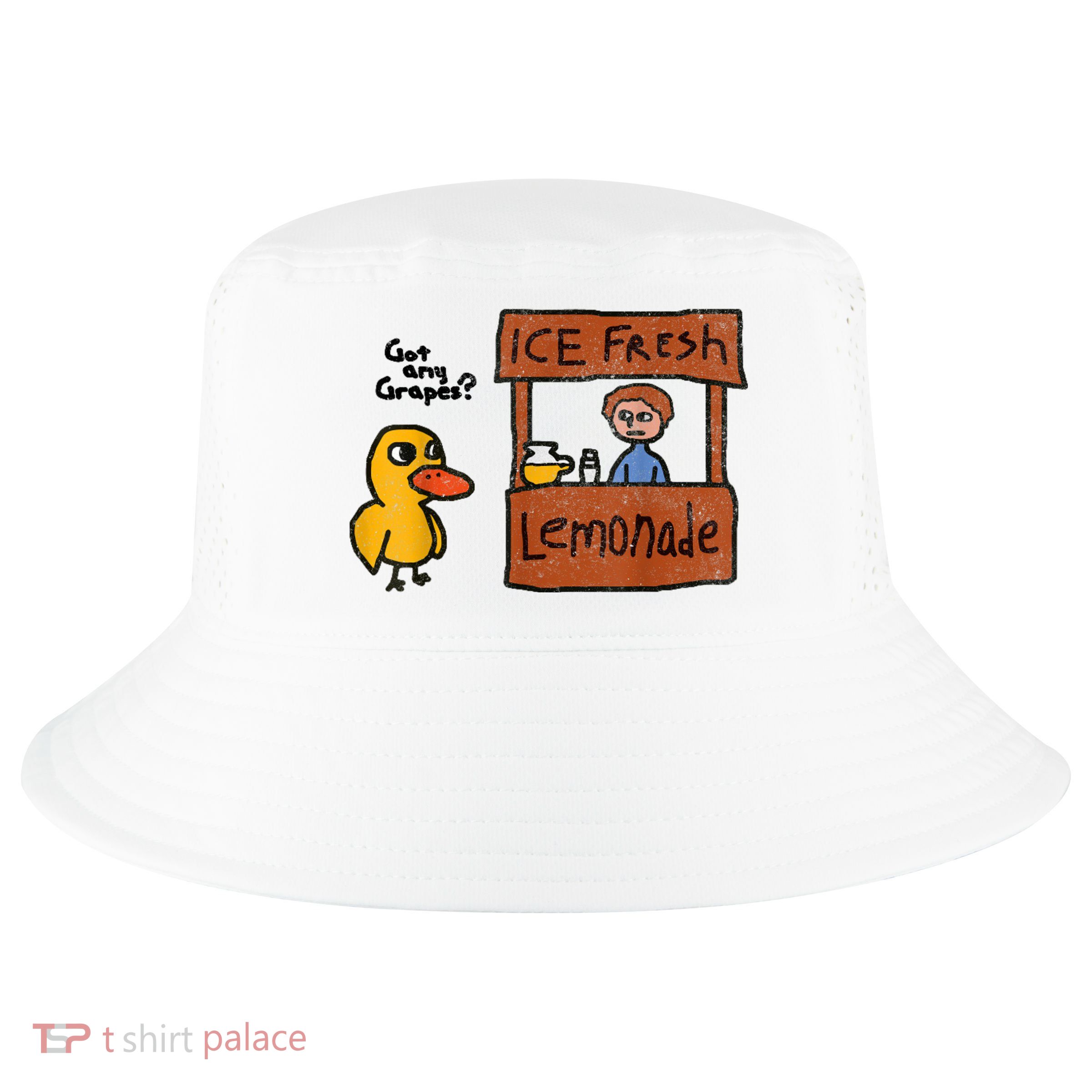 Ice Fresh Lemonade Got Any Grapes Duck Funny Gift Cool Comfort Performance Bucket Hat