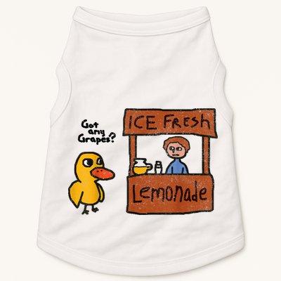 Ice Fresh Lemonade Got Any Grapes Duck Funny Gift Doggie Tank