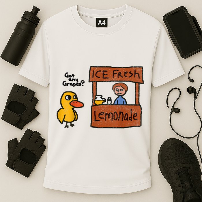Ice Fresh Lemonade Got Any Grapes Duck Funny Gift Performance Shirt