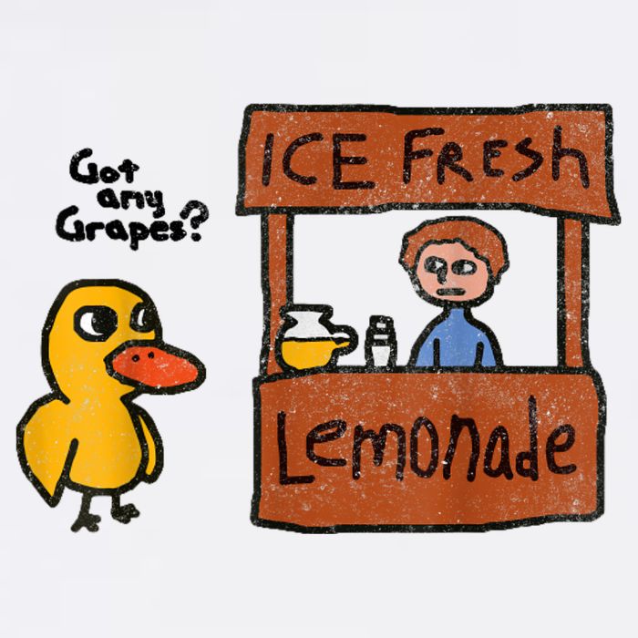 Ice Fresh Lemonade Got Any Grapes Duck Funny Gift Sustainable Bucket Hat
