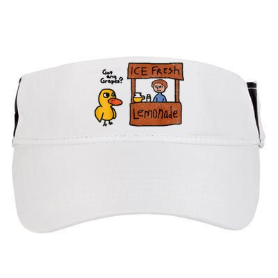 Ice Fresh Lemonade Got Any Grapes Duck Funny Gift Adult Drive Performance Visor