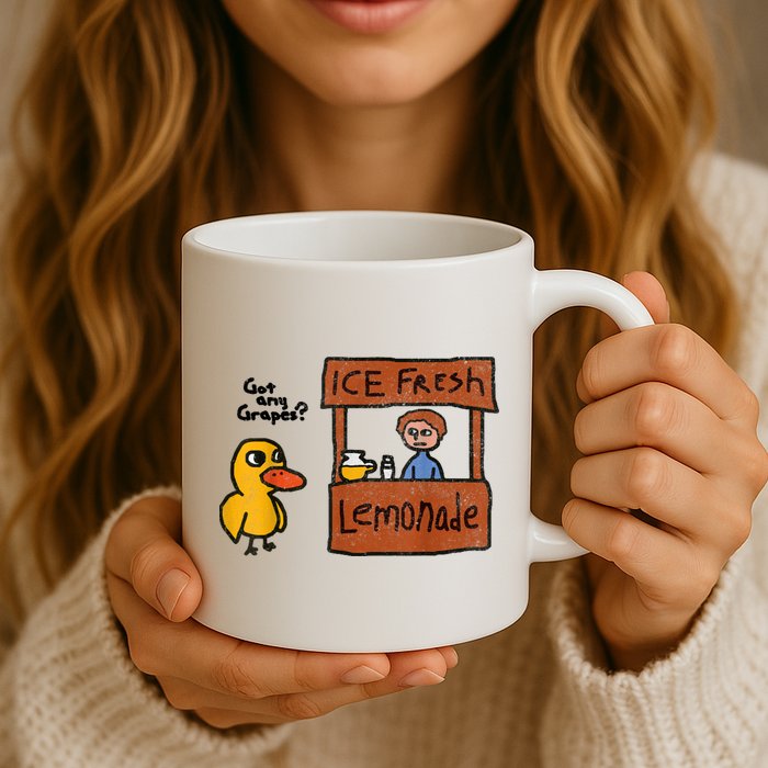 Ice Fresh Lemonade Got Any Grapes Duck Funny Gift Mug
