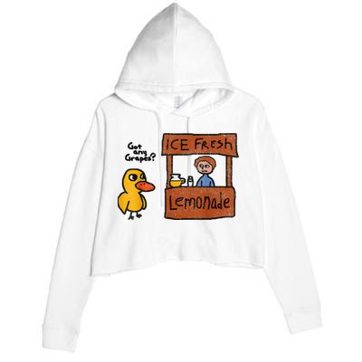 Ice Fresh Lemonade Got Any Grapes Duck Funny Gift Crop Fleece Hoodie